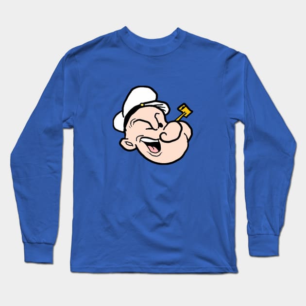 Popeye Long Sleeve T-Shirt by BadDrawnStuff